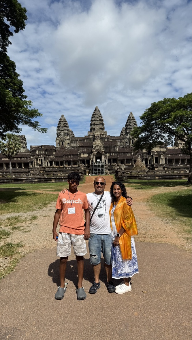 Temple ruins at Angkor archaeological site
